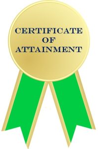 Certificate of Attainment Seal