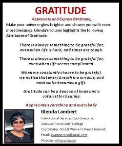 Glendale Lambert on Gratitude