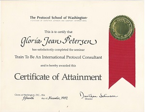 Protocol School of Washington 1992